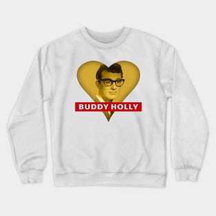 Love buddy holly Crewneck Sweatshirt